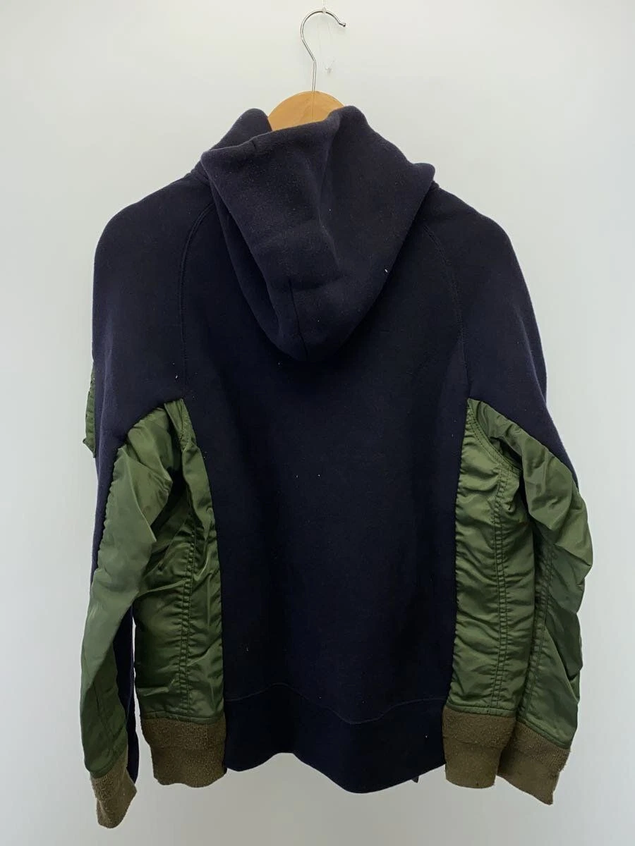 Felpa con cappuccio Sacai SCM 033 felpa spugna x MA 1 docking hoody 1 cotone usata