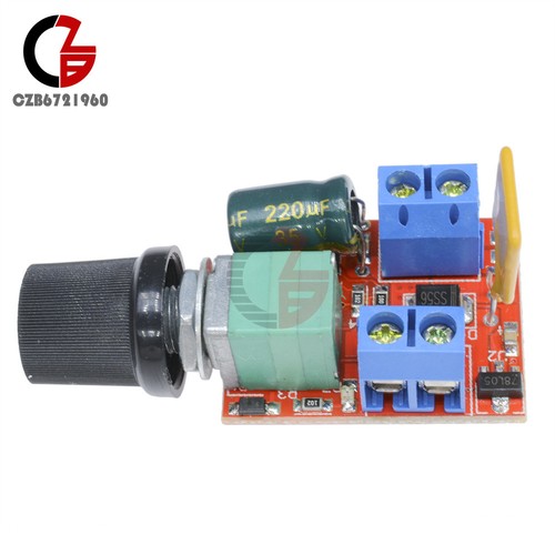 Mini DC 3V-35V 3-35V 5A Motor PWM Drehzahlregler Schalter Controller LED Dimmer - Bild 4 von 8
