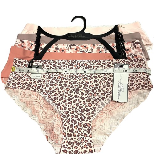 MARILYN MONROE Panties L 5-Pack Pink Tiger Sexy Thong Underwear Floral Seamless - Picture 4 of 10