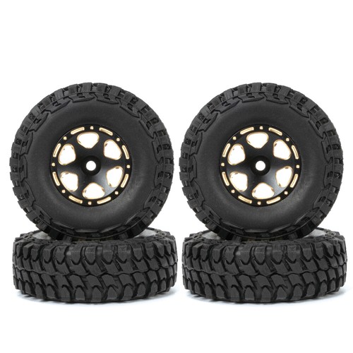 4Pcs 1/24 RC Car 1.0" Wheel Rims & Tires For Axial SCX24 Deadbolt Bronco Jeep a - Picture 3 of 11