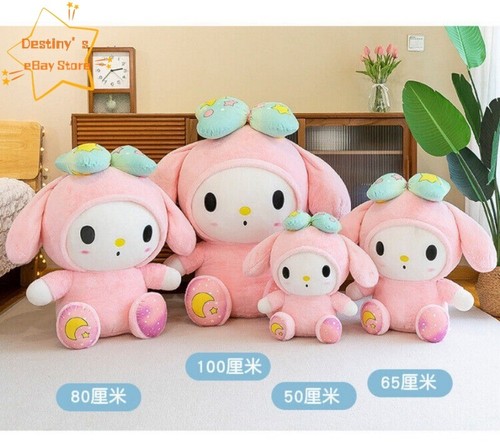 Cinnamoroll My Melody Pink Plush Doll Throw Pillow Soft Stuffed Toy Cushion Gift - Picture 3 of 15