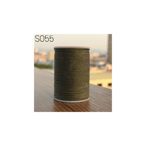 Professional 3 Strands Waxed Lined Thread 0.65mm 85M hand sewing leathercraft - Picture 46 of 49