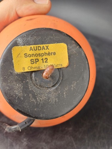 SONOSPHERE AUDAX SP 12 10W ORANGE ENCEINTE VINTAGE HAUT PARLEUR 1970 - Bild 6 von 16