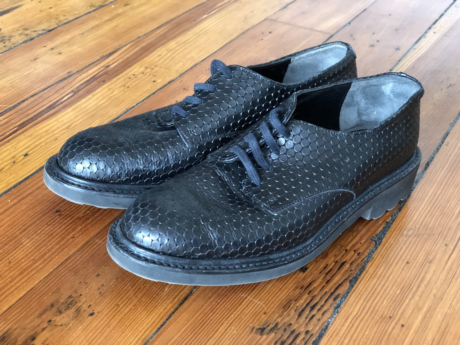 EUC Black Leather ROBERT CLERGERIE Paris shoes Oxfords Creepers size 36.5 US 6 EUC Black Leather ROBERT CLERGERIE Paris shoes Oxfords Creepers size 36.5 US 6