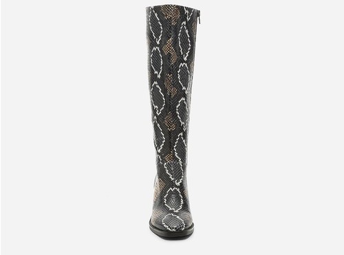 CROWN VINTAGE Women's Aressia Leather Snake Print Boots, Size 8.5 M MSRP $219 - Picture 2 of 9