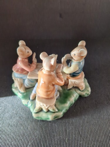 VINTAGE * ALBERT KESSLER * MICE PLAYING CARDS CERAMIC FIGURINE/ORNAMENT - Picture 4 of 7