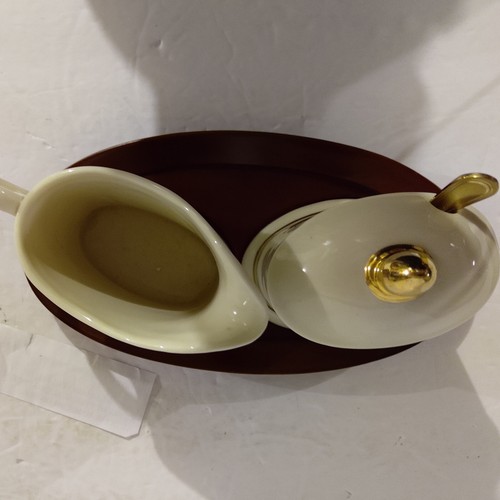 Vintage Thomas Kinkade Creamer And Sugar Set W/ Gold Spoon & Tray - Avon - Picture 5 of 11
