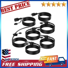 K KASONIC - Outdoor Extension Cord 50 FT, Evenly Spaced 6 Outlets Plugs