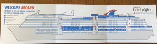 Carnival Celebration ...cruise ship... CCL...Profile Deck Plan 2022 - Picture 2 of 2