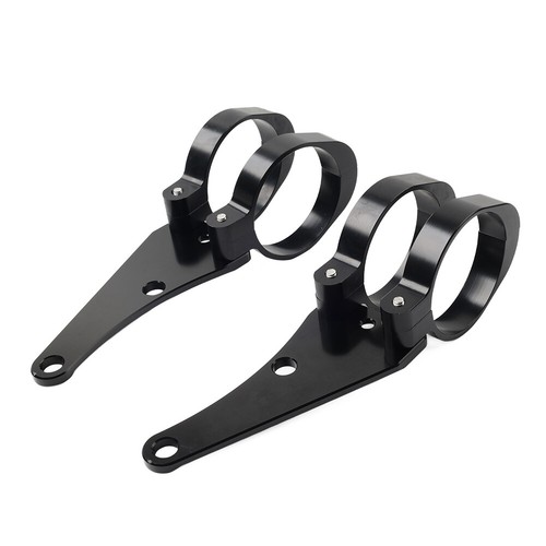 58MM Motorcycle Headlight Bracket Mount Clamp Fork Tube Holder For Harley Black - Picture 10 of 11