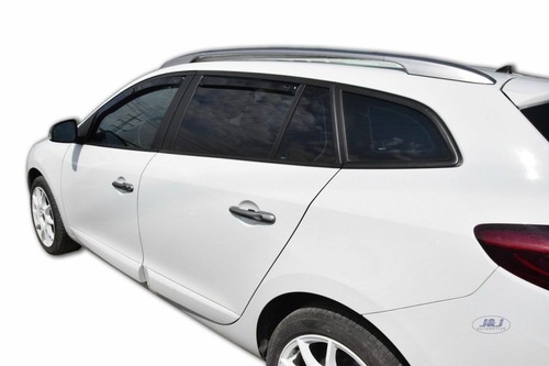 Deflecteurs D'Air / De Vent Pour Megane 3 Grandtour 2009-2016 4-Pcs - Afbeelding 6 van 9