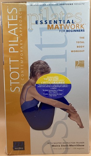 Stott Pilates - Essential Matwork for Beginners VHS 2001 **SEALED NEW** Rare