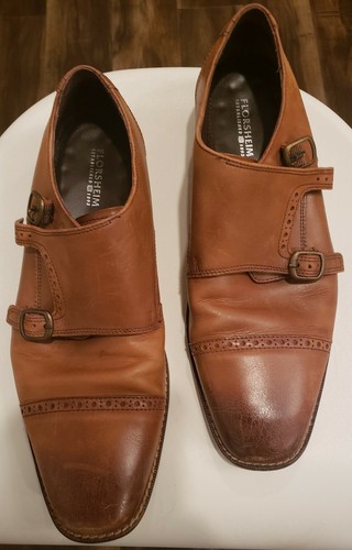 Florsheim MARINO DOUBLE MONK Brown Mens Size 10 D  Oxfords Shoes - Picture 2 of 9
