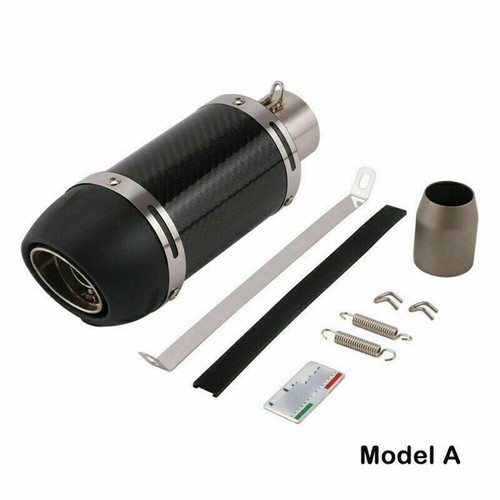 Exhaust Muffler Pipe Black Silencer Tube 51mm Exhaust Muffler Pipe Fits For BMW - Picture 2 of 7