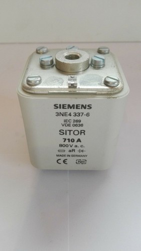 Siemens Sitor Hls Sicherungssatz / Type: 3NE4337-6/ 710A/ AC800VAC New 3 Piece - Picture 3 of 3