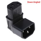 Down angled IEC adapter,right angled IEC 320 C14 to C13 for TV wamdJ;xg