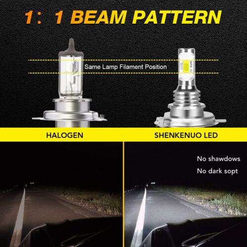 Für Honda Civic 1992-2003 - 6000K LED Scheinwerfer Glühbirne Fern-/Abblendlicht Kit Glühbirnen USA - Bild 6 von 11