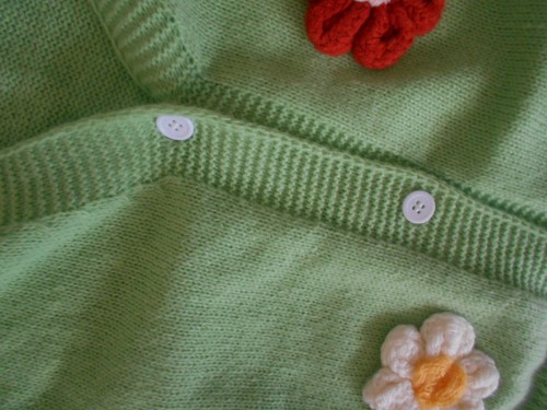 NWOT Size 16 - 18 1XL Cardigan with crochet flowers - hippy boho - bohemian - Picture 4 of 8