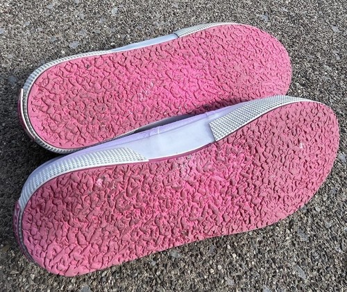 Superga x Barbie RARE Canvas Sneakers Size 41 EU 8 USA Women’s White Pink - Picture 11 of 11