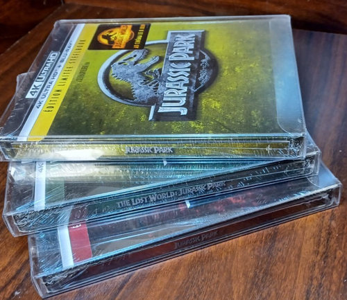 Jurassic Park Trilogy 4K Steelbooks -EU IMPORT--w/PROTECTIVE SLEEVES-Free - Picture 11 of 11