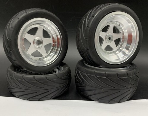 RC 1/10 Pneumatico Buggy Anteriore Cerchio Posteriore Ruota Posteriore Auto Rc per kyosho Ultima 30616 30625 - Foto 13 di 14