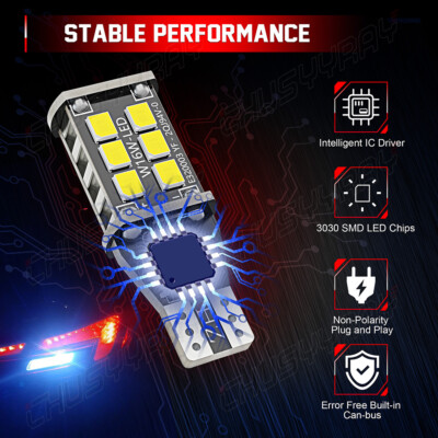 Bombillas De Retroceso LED 912 921 6000 K Blancas Para Nissan Frontier