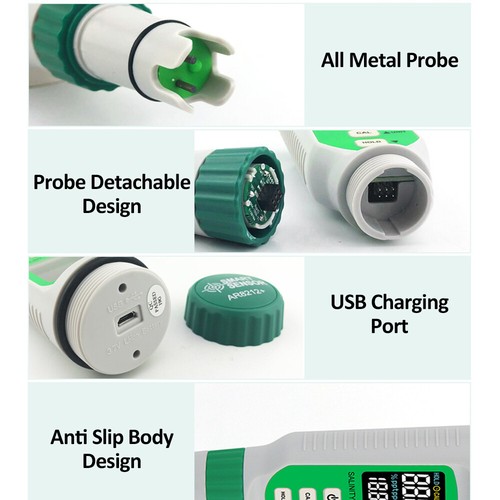 SMART SENSOR Digital Salinity Meter 0.00ppt-9.99ppt 10.0ppt-50ppt V1K2 - Bild 6 von 11