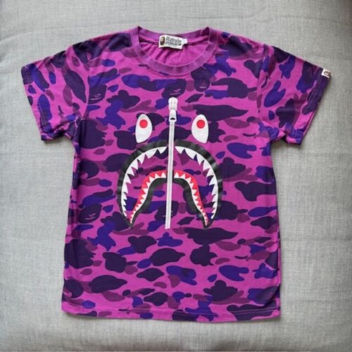 BAPE Camo A Bathing Ape Authentic 100% Cotton Rare T Shirt Size Large