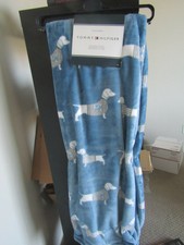 French Bulldog 50/" x 70/" Tommy Hillfiger oversize plush throw