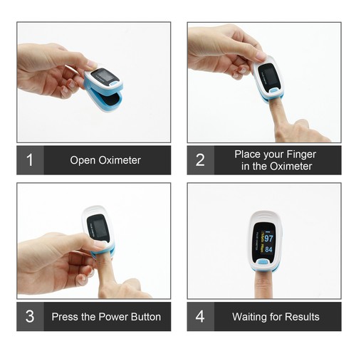 USA Fingertip Pulse Oximeters Blood Oxygen Saturation SPO2 Heart Rate Monitor O2 - Picture 53 of 75