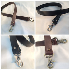 1.5 in. Thick Leather Cross Body Luggage Gym Sports Equipment Duffle Bag Straps