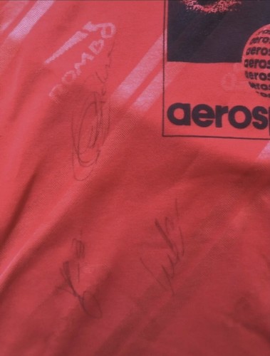 Maillot De Foot Pompiers AZF Toulouse Taille L N°11 Signé Dugarry Barthez PSG OM - Picture 4 of 5