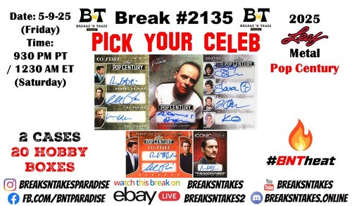 ROGER L. JACKSON 2025 Leaf Pop Century 2 CASE 20 BOX Break #2135