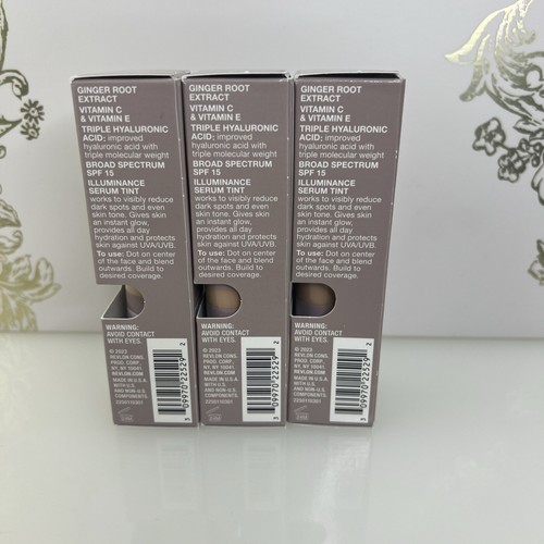 Revlon Illuminance Serum Tint Color: Cool Beige 301￼Size: 0.94 oz Lot Of (3) - Picture 4 of 14