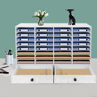 Pvc 32 Slots Shelf Organizer Desk Accessories for Folders File Mail Sorter Rack