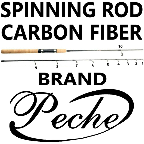 Fishing Pole Spinning Rod Carbon Fiber Portable Medium Fast Lightweight 7f 8f 9f - Picture 23 of 48
