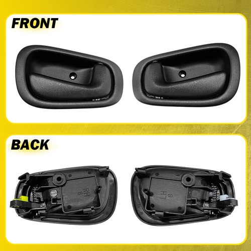 Door Interior Handles Left+Right Side Fit 1998-02 Chevrolet Prizm Toyota Corolla - Picture 8 of 16