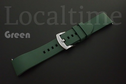 FKM Kautschuk "CARIBBEAN" Uhrentaucharmbänder Schnellverschluss in 6 Farben 19 mm - 24 mm - Bild 30 von 44