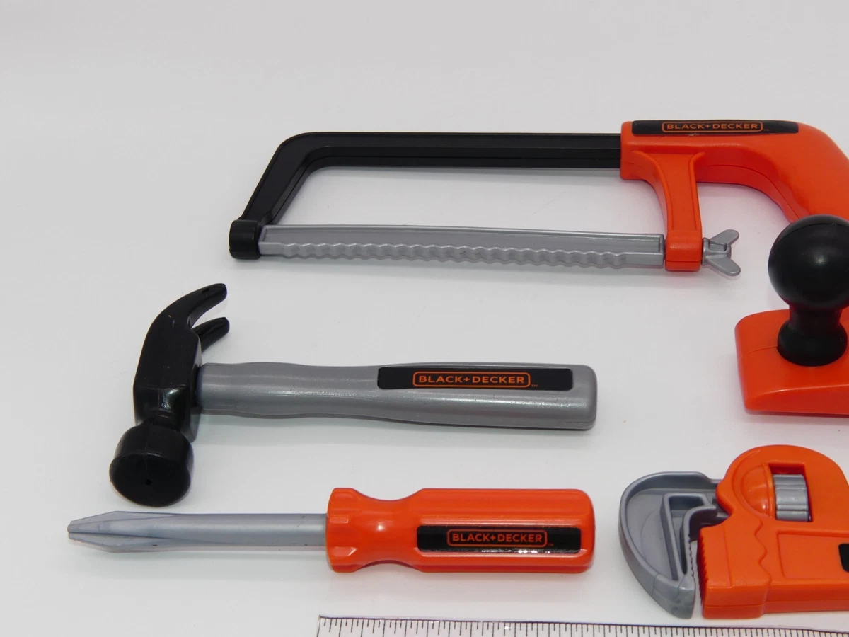 Lot of Assorted Black & Decker Kids Pretend Tools Hammer Screwdriver Saw  Wrench