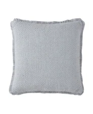 Vcny Home Woven Fringe Square Decorative Pillow, 20″ X 20″ – Grey