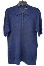 LAUREN RALPH LAUREN WOMEN'S T-SHIRT COLLARED SL NAVY