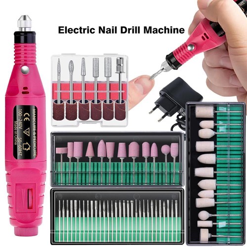 Portable Electric Nail Drill Set for Manicure Pedicure, File and Care Tool - Picture 23 of 48