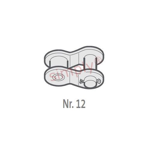 Renold SD08B-1-NO12 BS Simplex Chain Half Link 1/2 inch Pitch - Picture 1 of 1