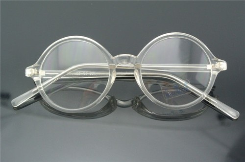 43/45/47/50/52/54/58mm Round Eyeglass frames Glasses Eyewear Vintage Clear Lens - Picture 2 of 6