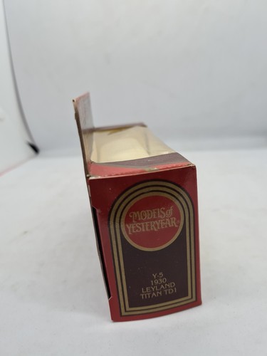 Matchbox Models Of Yesteryear Y-5 Robin New Starch 1930 Leyland Titan TD1 New - Picture 6 of 7