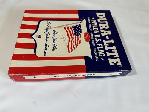 Vintage Dura-Lite Flagge Nylon USA Dettra 4 x 6 Outdoor unbenutzt verpackt USA - Bild 12 von 14