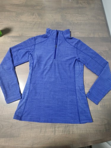 Camisa Columbia Blur 1/4 Cremallera Manga Larga Mujer Pequeña Ligera Suave Exterior - Imagen 1 de 9