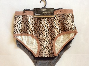 Kathy-Ireland-Intimates-Cotton-Briefs-Panties-2X-New-3-Pack