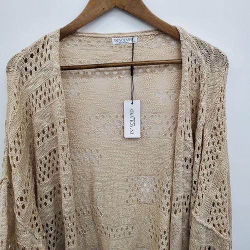 IN'VOLAND Womens Plus Size Lightweight Crochet Cardigan Sweater 22W Boho NWT - Picture 8 of 14