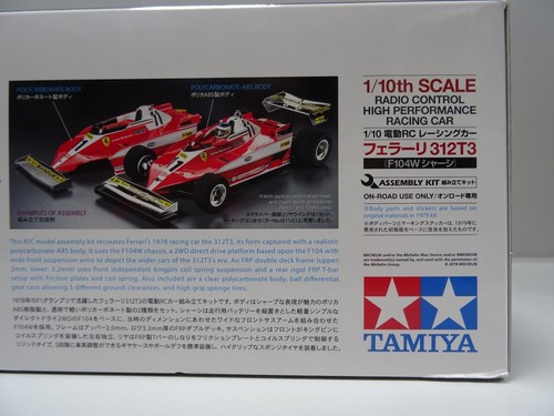 TAMIYA Ferrari 312 T3 RC Modell (F104W Chassis) 1:10 Bausatz #47374 - Bild 2 von 7